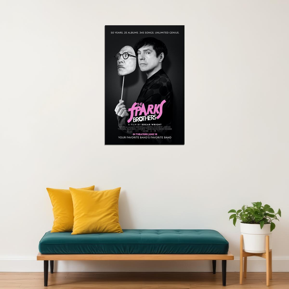 The Sparks Brothers Movie Documentary Comedy Poster Wall Art Print Home Wall Decor - xonomax