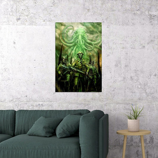 Call Of Cthulhu Video Game Psychological Fear Poster Wall Art Print Home Wall Decor - xonomax