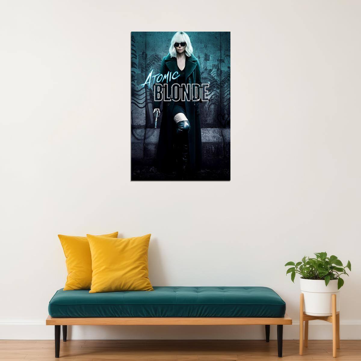 Atomic Blonde 2017 Movie Action Thriller Poster Wall Art Print Home Wall Decor - xonomax