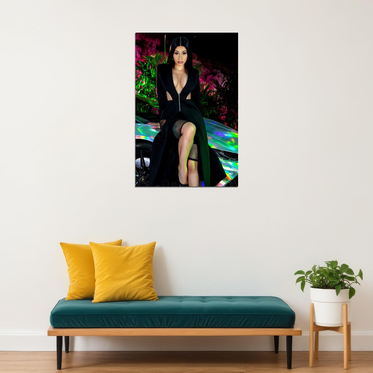 Cardi B American Fashion Female Rapper Songwriter Poster Wall Art Print Home Wall Decor - xonomax