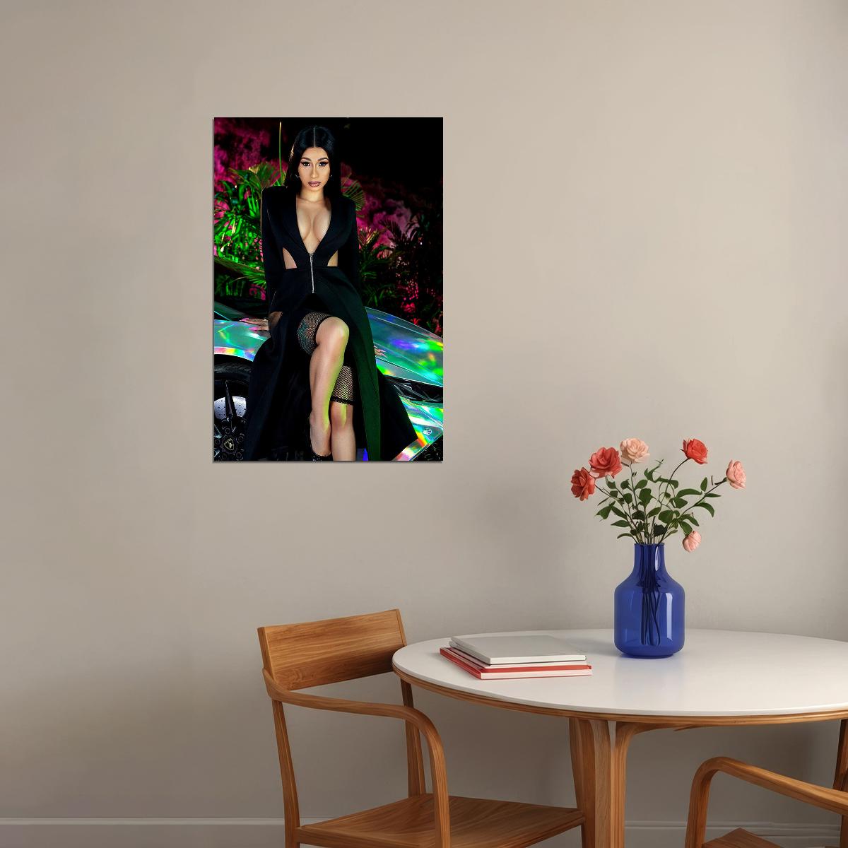 Cardi B American Fashion Female Rapper Songwriter Poster Wall Art Print Home Wall Decor - xonomax