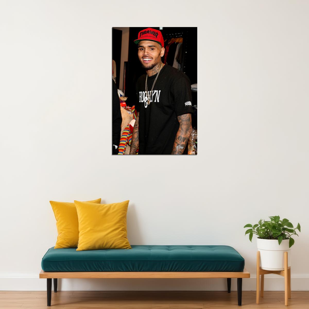 Chris Brown Music Hip Hop Rap Artist Poster Wall Art Print Home Wall Decor - xonomax