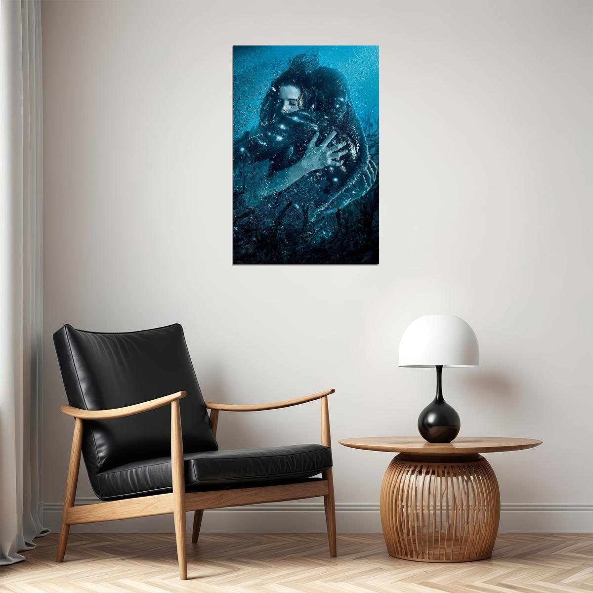 The Shape Of Water 2017 Movie Romantic Drama Poster Wall Art Print Home Wall Decor - xonomax