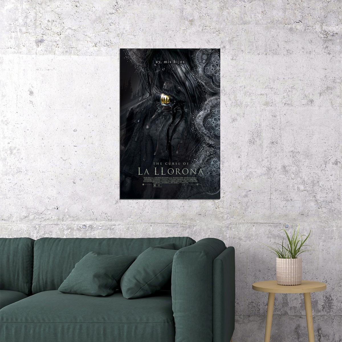 The Curse Of La Llorona Movie The Conjuring Horror Poster Wall Art Print Home Wall Decor - xonomax