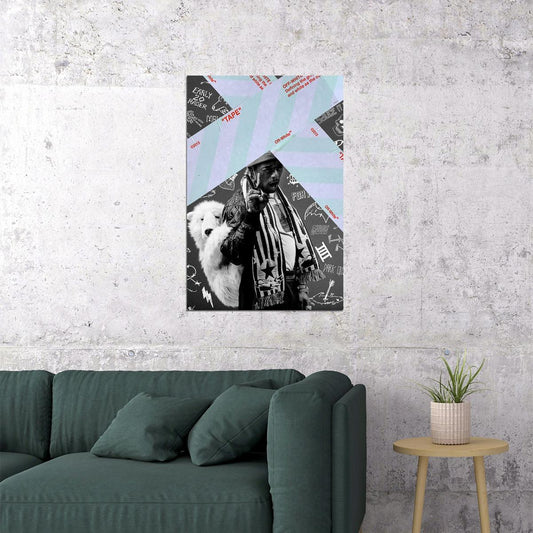 Lil Uzi Vert Luv Is Rage 2 2017 Rap Album Singer Poster Wall Art Print Home Wall Decor - xonomax