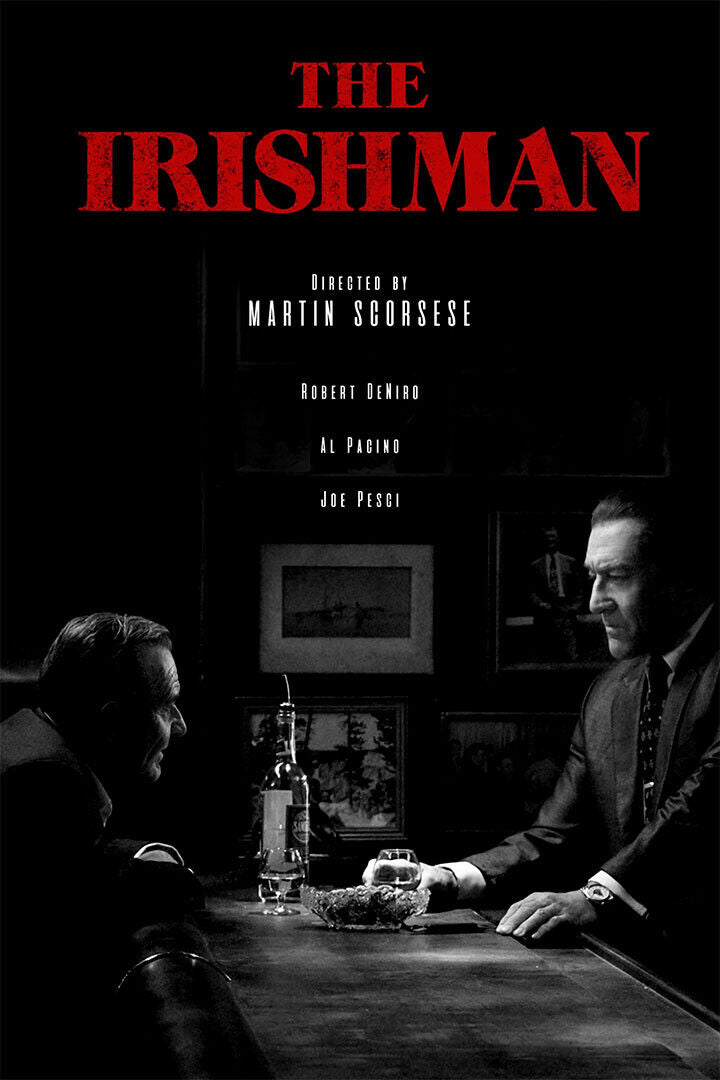 The Irishman Movie Martin Scorsese Robert Poster Wall Art Print Home Wall Decor - xonomax