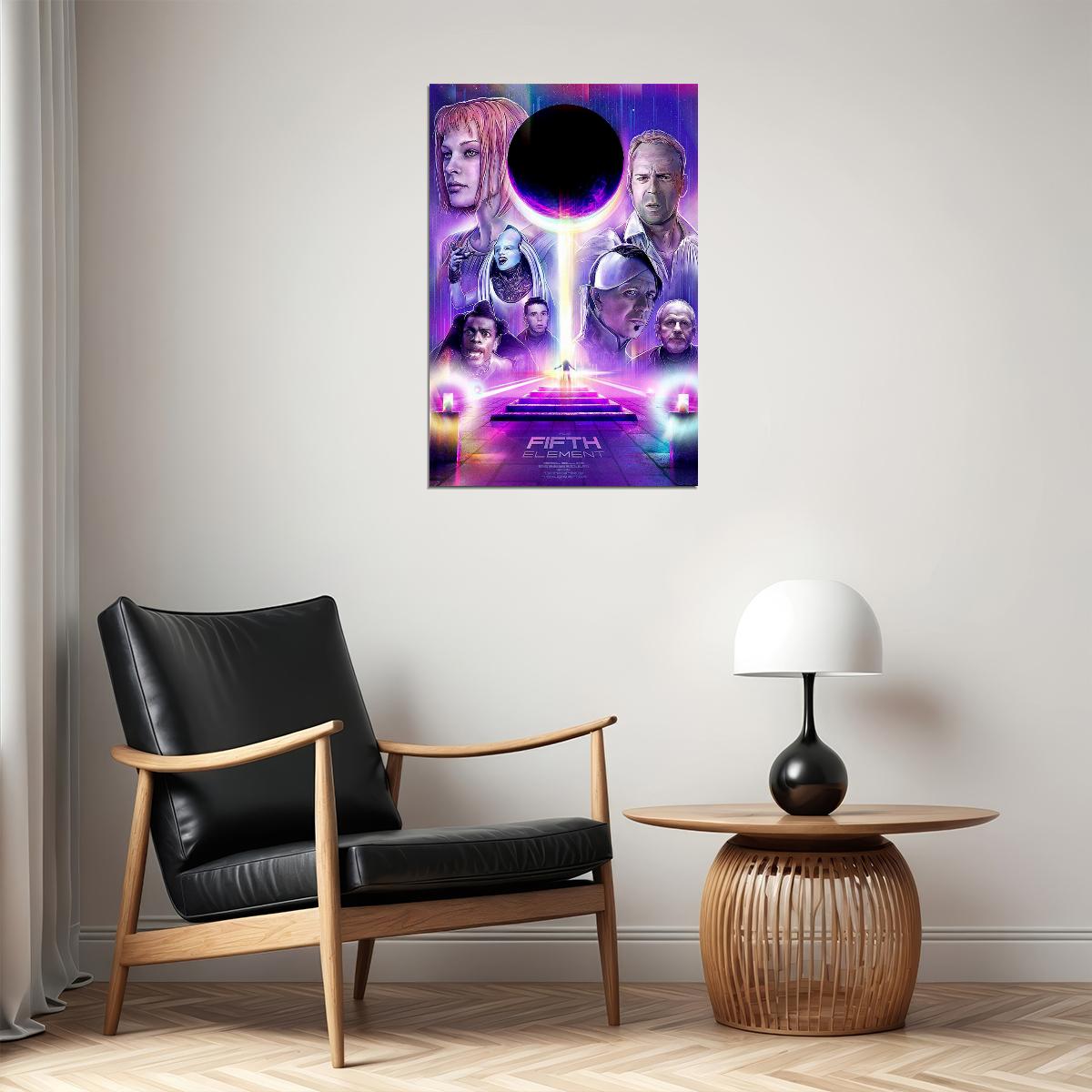 The Fifth Element Classic Science Fiction Movie Bruce Willis Poster Wall Art Print Home Wall Decor - xonomax