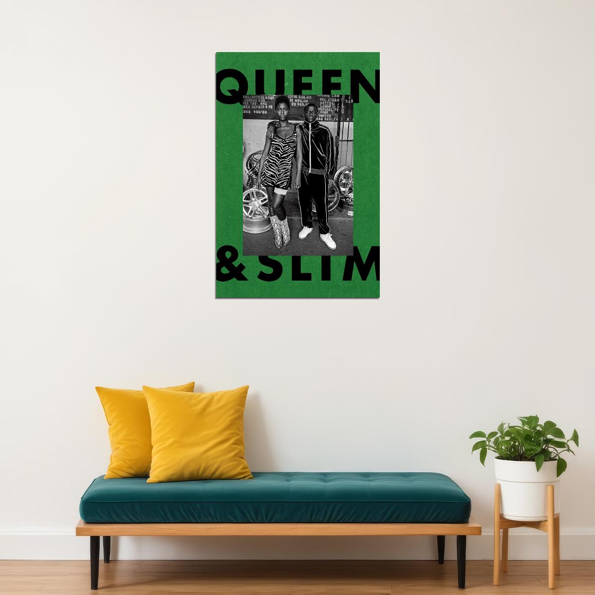Queen And Slim Movie 2019 Daniel Kaluuya Crime Drama Poster Wall Art Print Home Wall Decor - xonomax