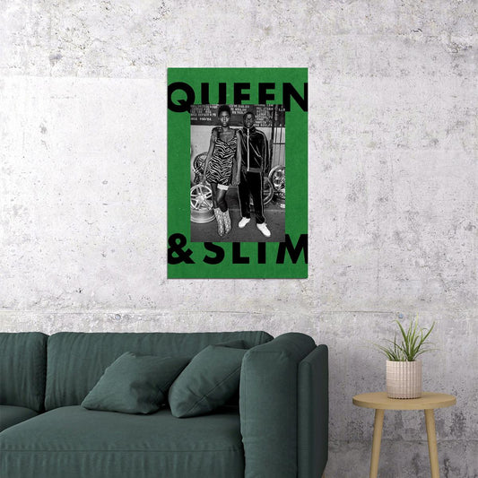 Queen And Slim Movie 2019 Daniel Kaluuya Crime Drama Poster Wall Art Print Home Wall Decor - xonomax