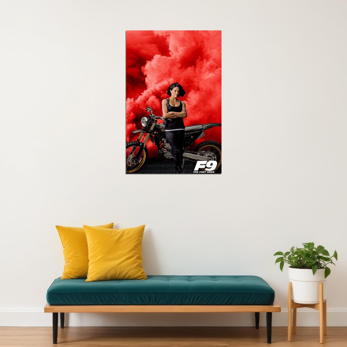 Michelle Rodriguez Fast And Furious 9 Movie Poster Wall Art Print Home Wall Decor
