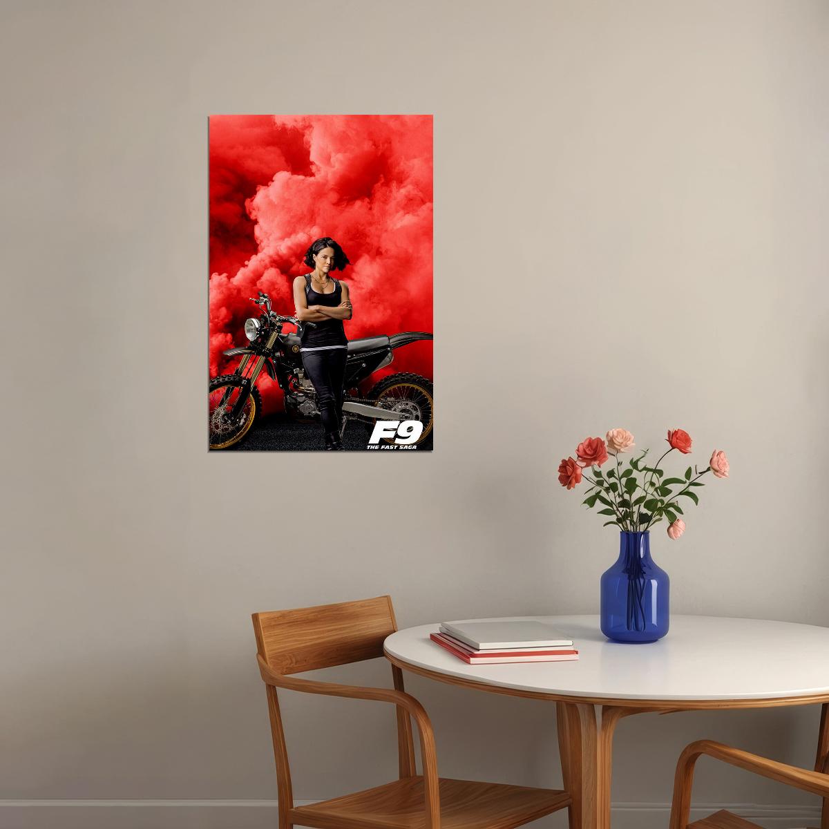 Michelle Rodriguez Fast And Furious 9 Movie Poster Wall Art Print Home Wall Decor