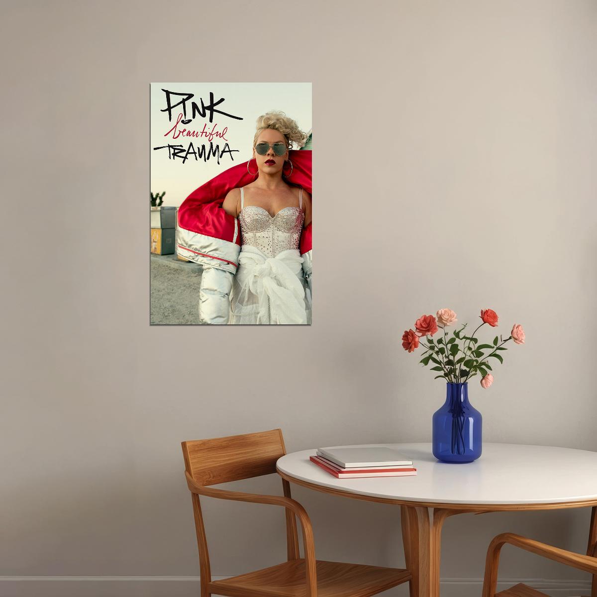 Pink Beautiful Trauma 2020 Rap Album Singer Poster Wall Art Print Home Wall Decor - xonomax