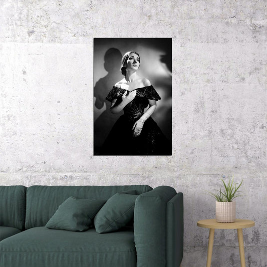Opera Singer Maria Callas In Regal Attire Vintage Poster Wall Art Print Home Wall Decor - xonomax