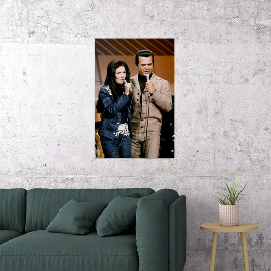 Loretta Lynn And Conway Twitty Vintage Poster Wall Art Print Home Wall Decor - xonomax