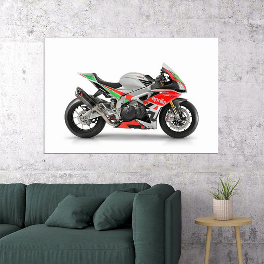 Aprilia Rsv4 Factory Works Fw Gp Motorcycle Poster Wall Art Print Home Wall Decor - xonomax