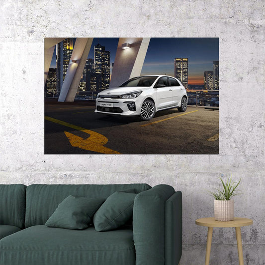 Kia Rio Gt Line Brand Automotive Sports Car Poster Wall Art Print Home Wall Decor - xonomax