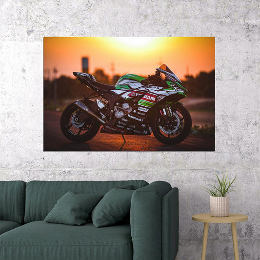 Kawasaki Zx 6r Expensive Vehicle Speed Bike Poster Wall Art Print Home Wall Decor - xonomax