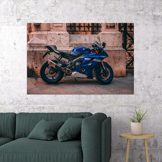 Yamaha R6 Sports Motocycle Luxury Bike Poster Wall Art Print Home Wall Decor - xonomax