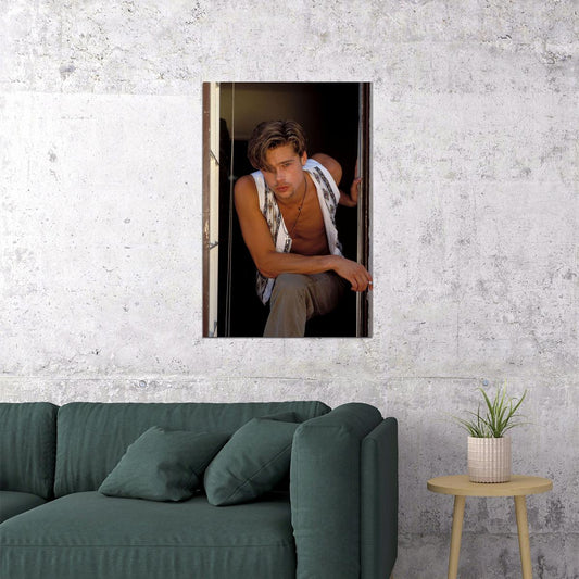 Brad Pitt Very Young Activist Vintage Picture Poster Wall Art Print Home Wall Decor - xonomax