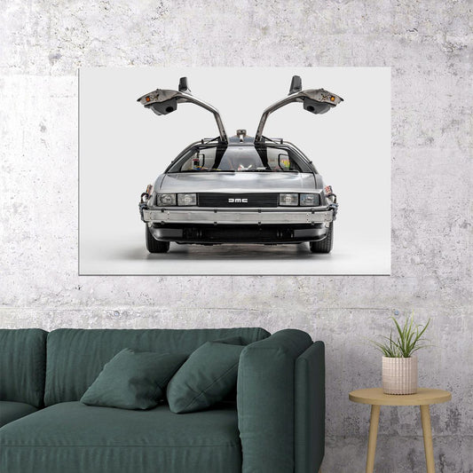 Back To The Future Car Delorean Dmc-12 Poster Wall Art Print Home Wall Decor - xonomax