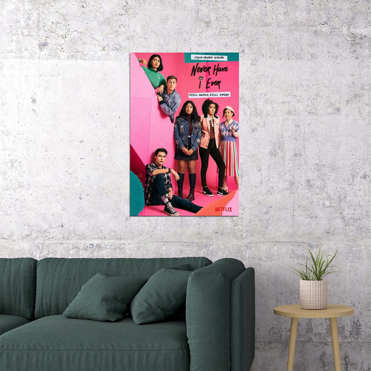 Never Have I Ever Movie Comedy Fantasy Poster Wall Art Print Home Wall Decor - xonomax