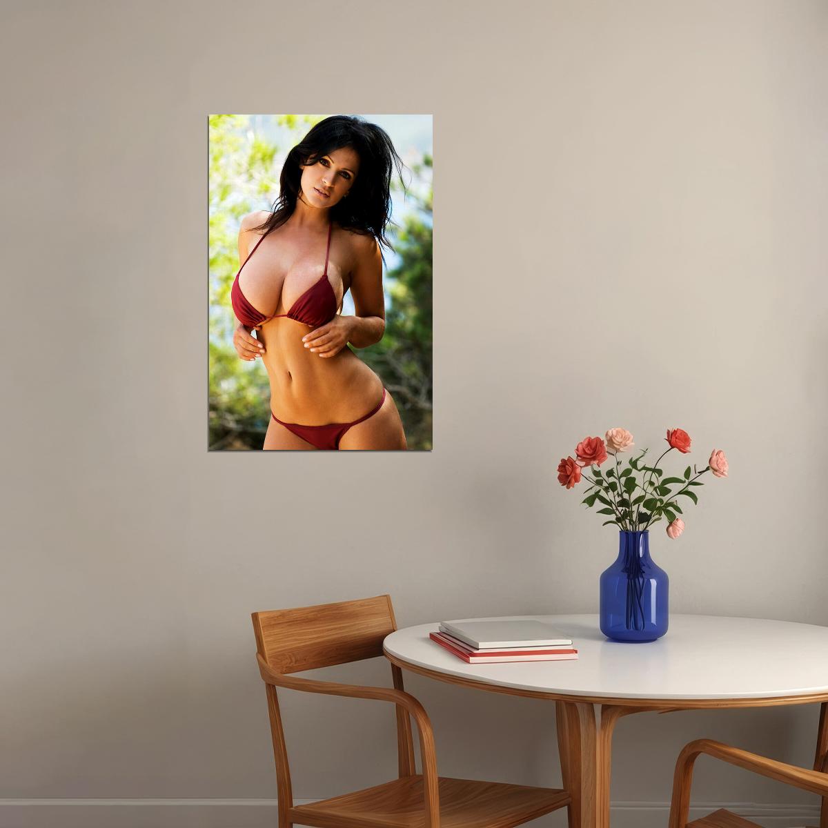 Denise Milani Sexy Model Sportswear Fashion Poster Wall Art Print Home Wall Decor - xonomax