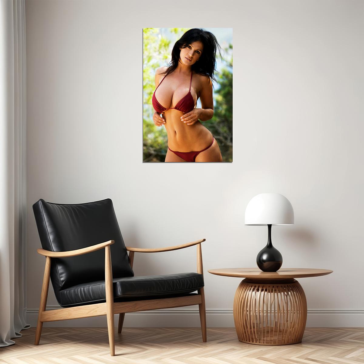 Denise Milani Sexy Model Sportswear Fashion Poster Wall Art Print Home Wall Decor - xonomax