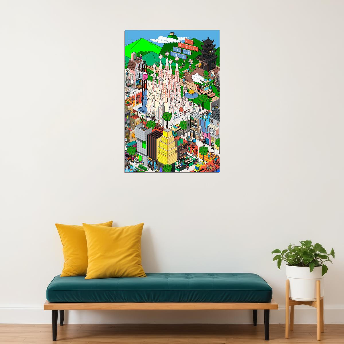 The Wombats Fix Yourself Not The World Album Poster Wall Art Print Home Wall Decor - xonomax