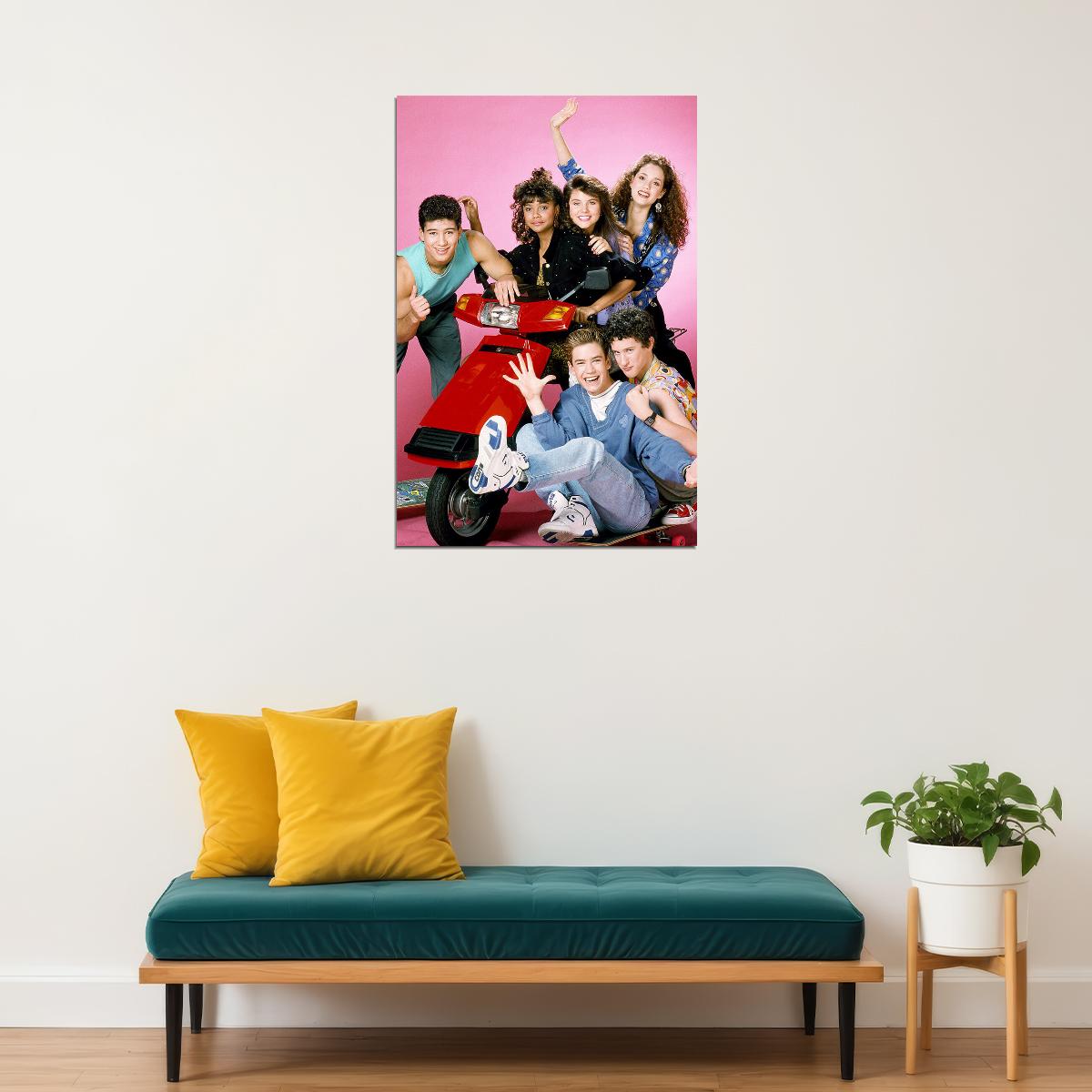 Saved By The Bell Tv Series Comedy Romance Poster Wall Art Print Home Wall Decor - xonomax