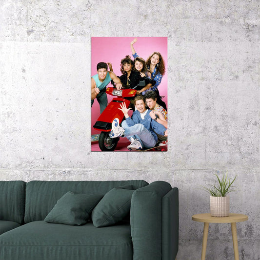 Saved By The Bell Tv Series Comedy Romance Poster Wall Art Print Home Wall Decor - xonomax