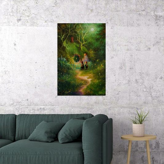 Lord Of The Rings Movie Gandalf And Friends Drama Fantasy Poster Wall Art Print Home Wall Decor - xonomax