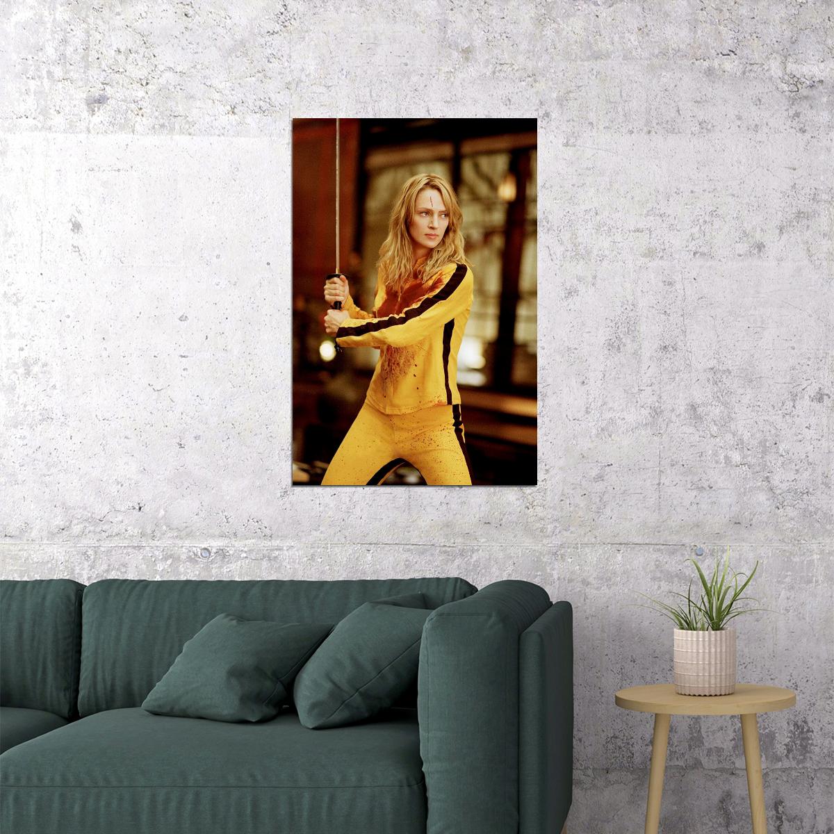 Uma Thurman Kill Bill Movie Actress Poster Wall Art Print Home Wall Decor - xonomax