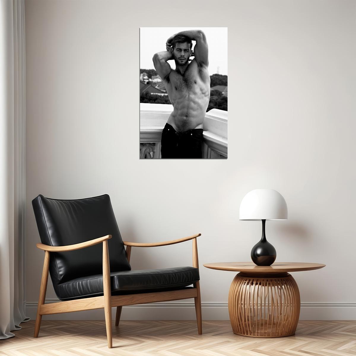 Sexy Male Model Phillip Hot Poster Wall Art Print Home Wall Decor - xonomax