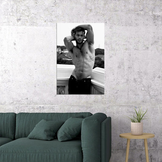 Sexy Male Model Phillip Hot Poster Wall Art Print Home Wall Decor - xonomax