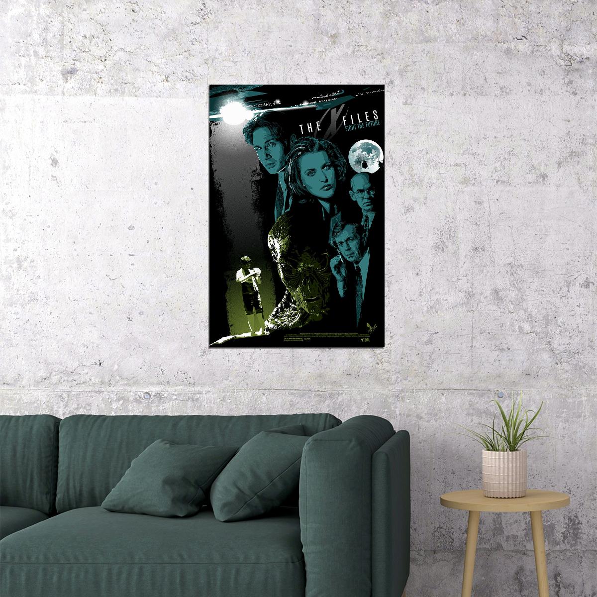X Files Fight The Future Tv Series Adventure Poster Wall Art Print Home Wall Decor - xonomax