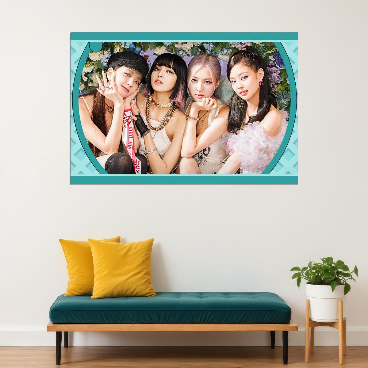 Black Pink Jennie Rose Lisa Jisoo Kpop Star Poster Wall Art Print Home Wall Decor - xonomax