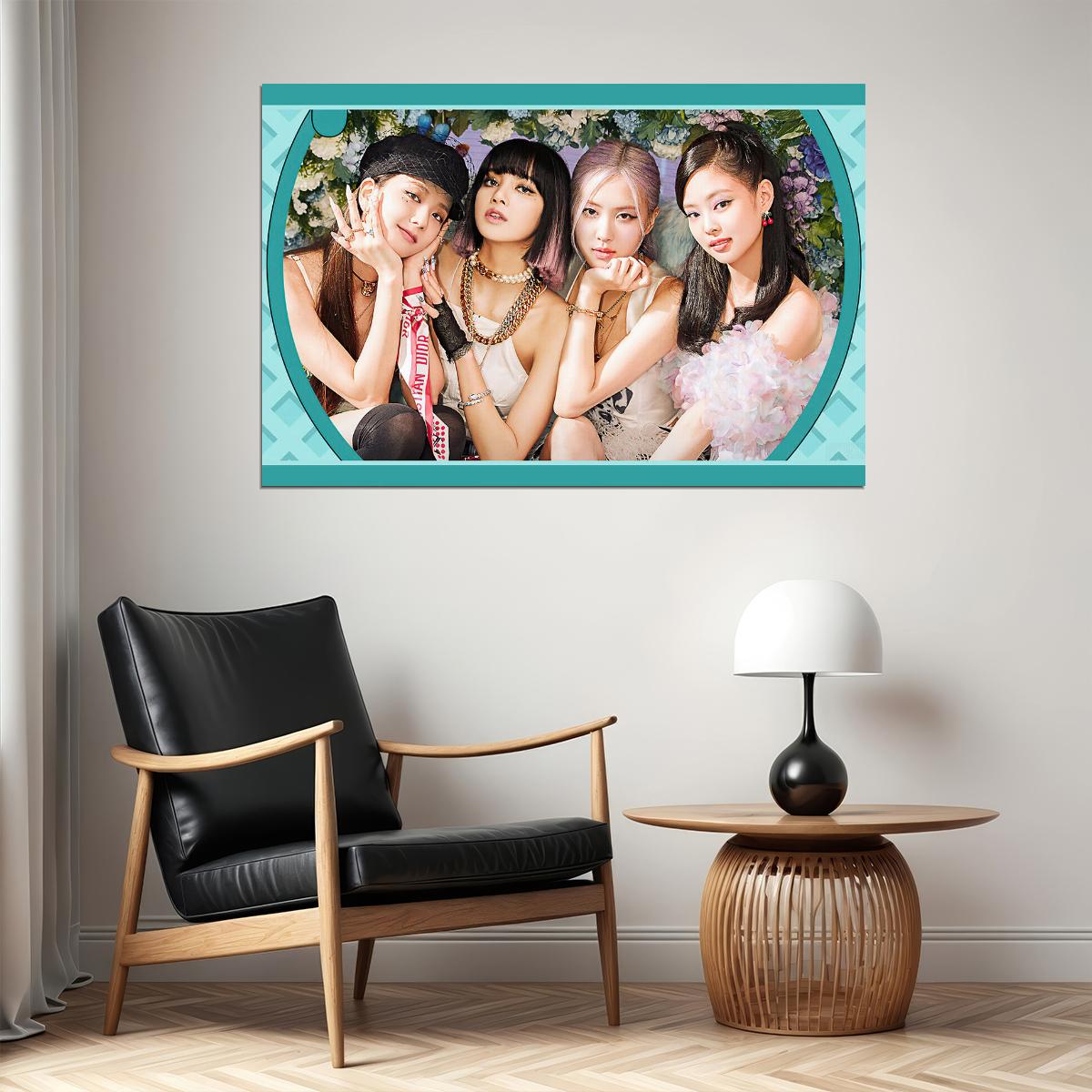 Black Pink Jennie Rose Lisa Jisoo Kpop Star Poster Wall Art Print Home Wall Decor - xonomax