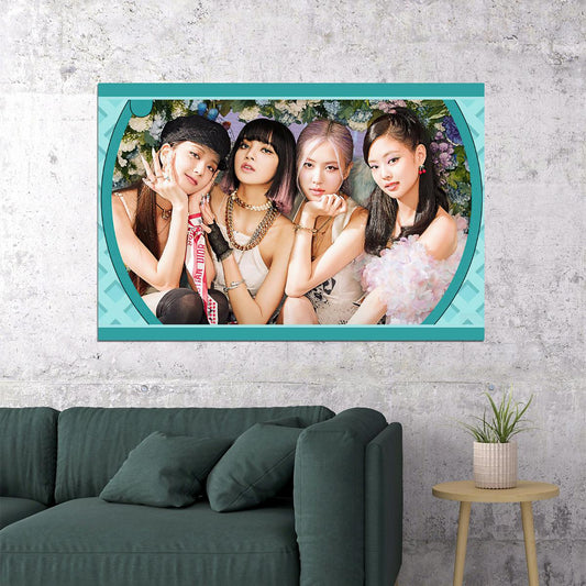 Black Pink Jennie Rose Lisa Jisoo Kpop Star Poster Wall Art Print Home Wall Decor - xonomax