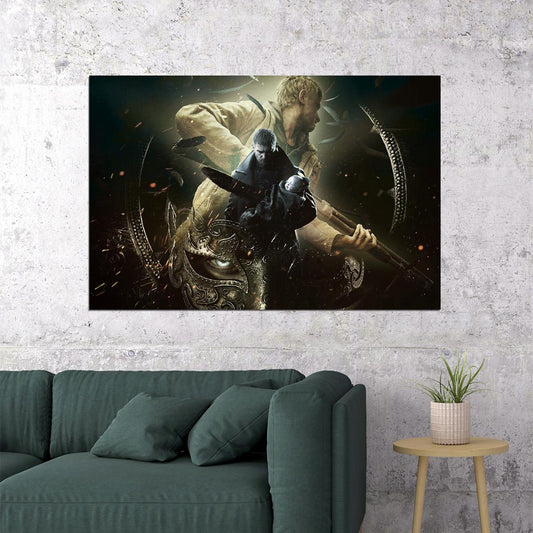Resident Evil 8 Village Key Lady Dimitrescu Game Poster Wall Art Print Home Wall Decor - xonomax