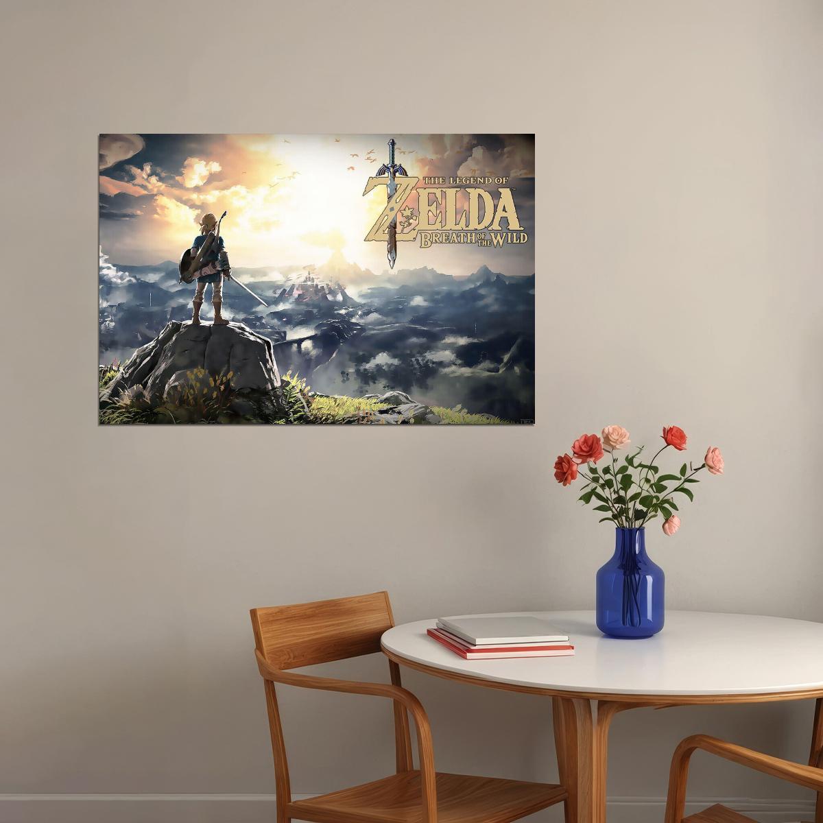 The Legend Of Zelda Breath Of The Wild Game Poster Wall Art Print Home Wall Decor