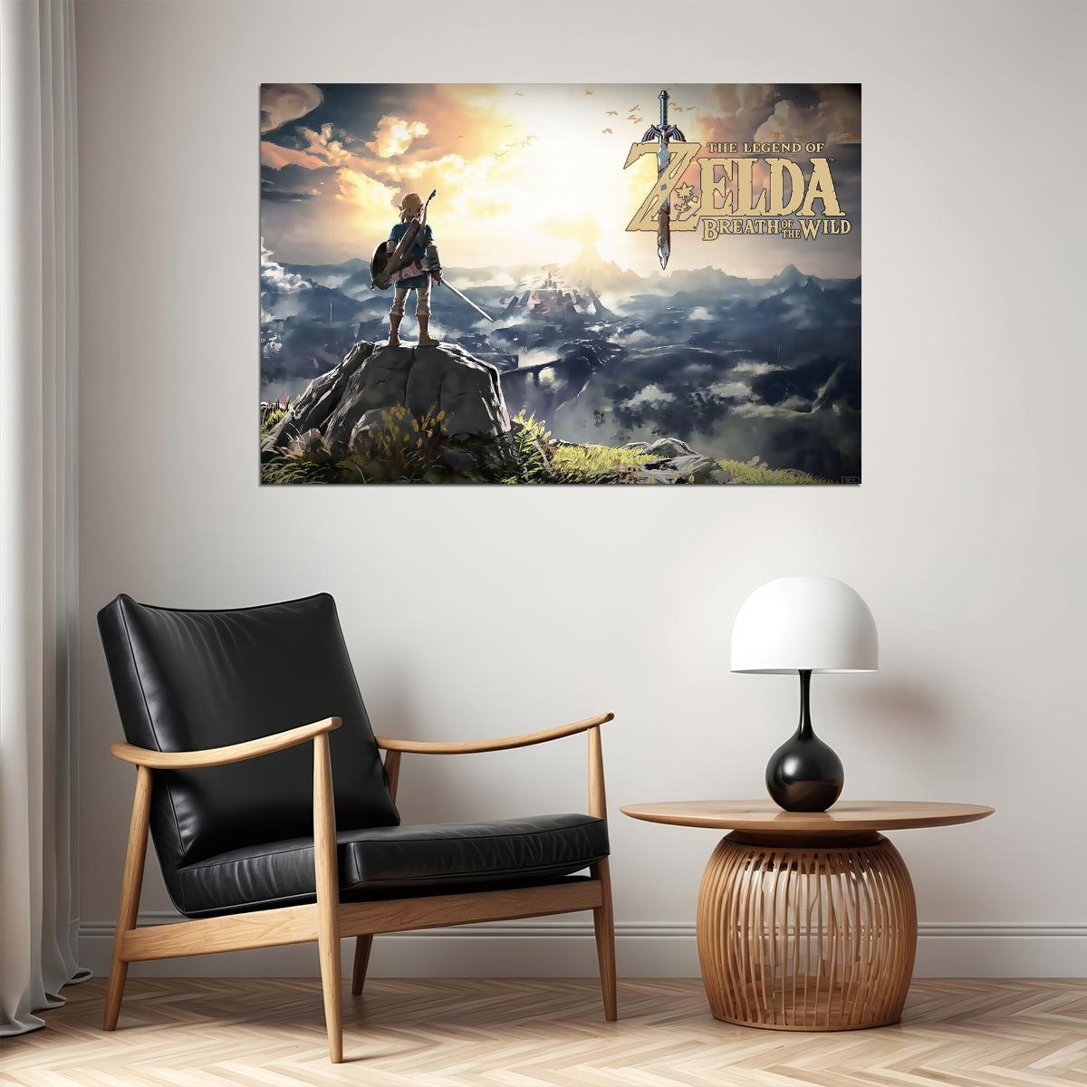 The Legend Of Zelda Breath Of The Wild Game Poster Wall Art Print Home Wall Decor