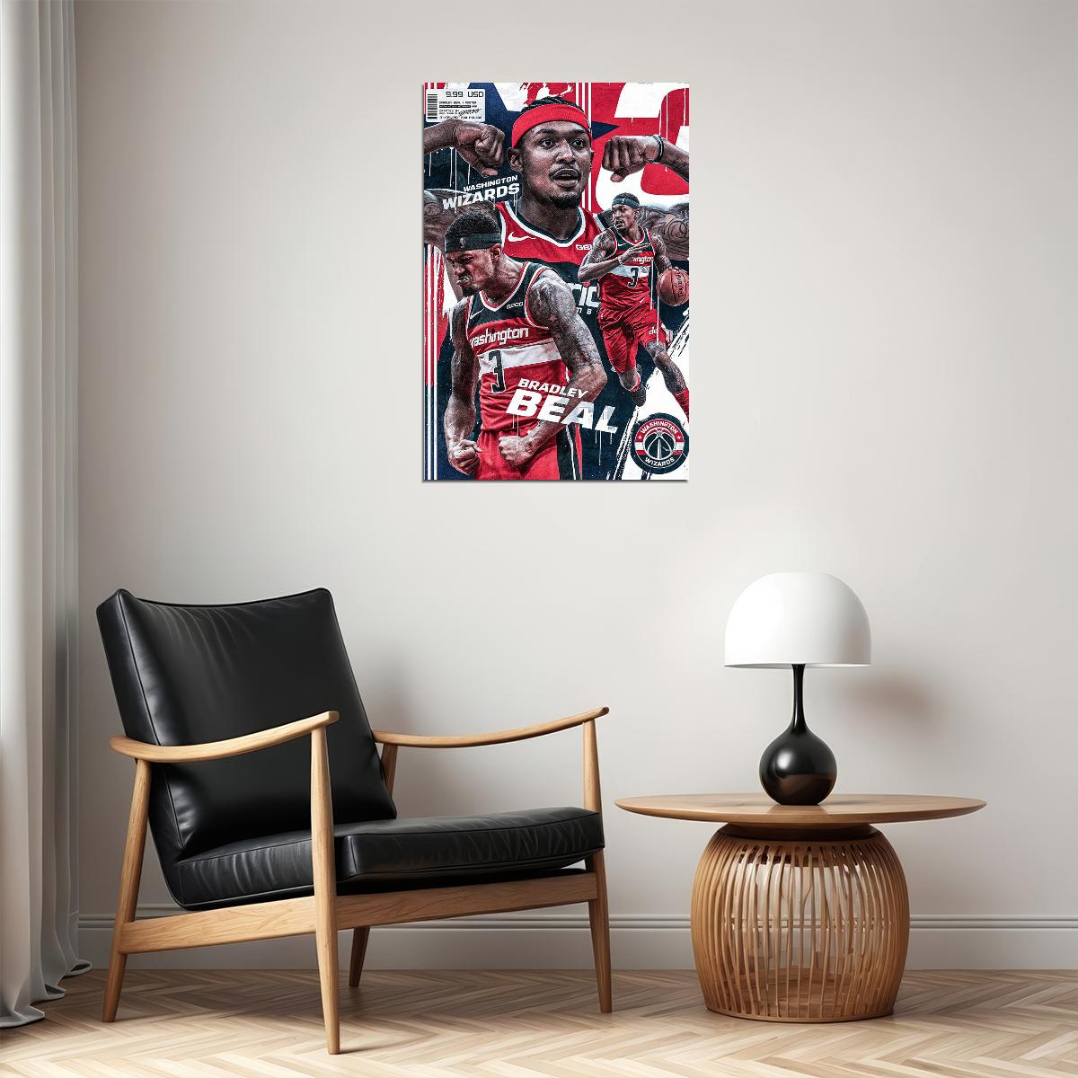 Bradley Beal Washington Basketball Star Poster Wall Art Print Home Wall Decor - xonomax
