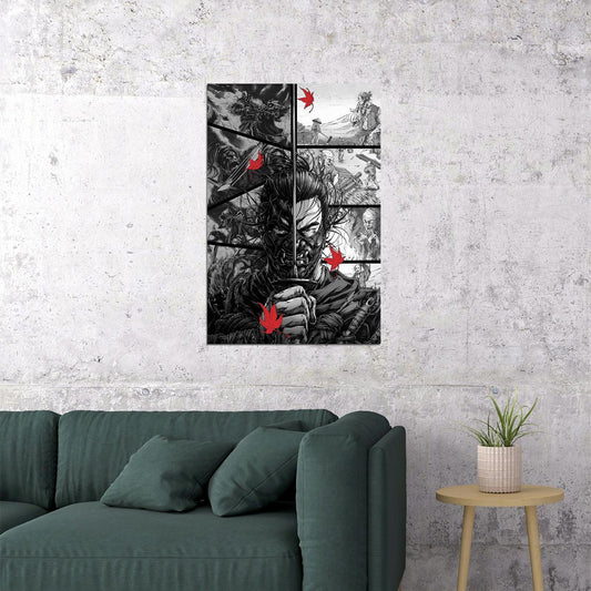 Ghost Of Tsushima Warrior Samurai Fight Game Poster Wall Art Print Home Wall Decor - xonomax