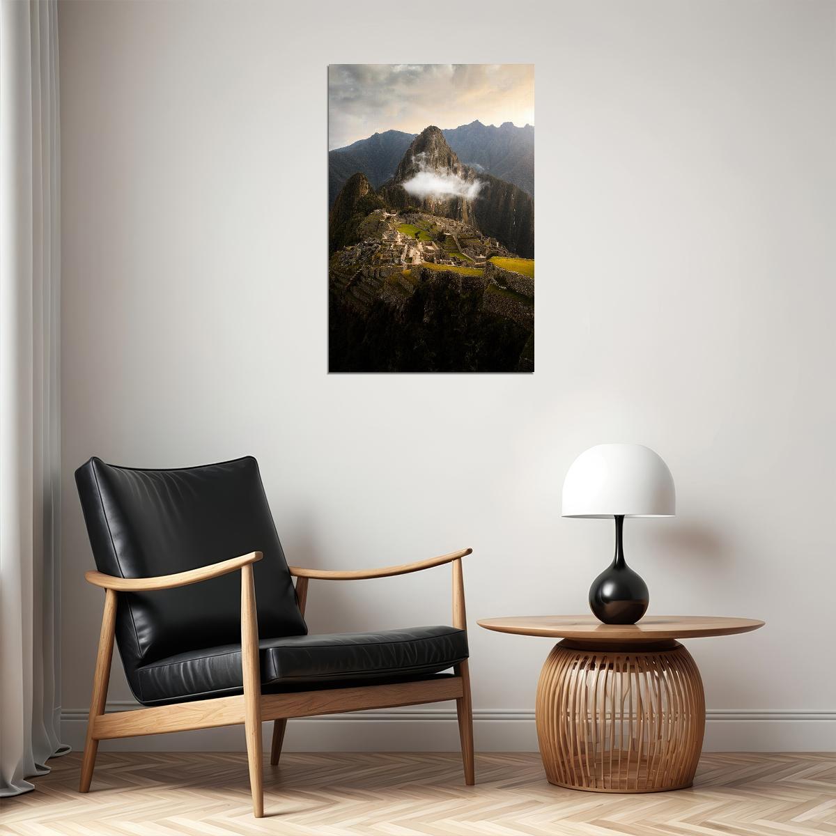 Aerial Photography Of Machu Picchu In Peru Poster Wall Art Print Home Wall Decor - xonomax