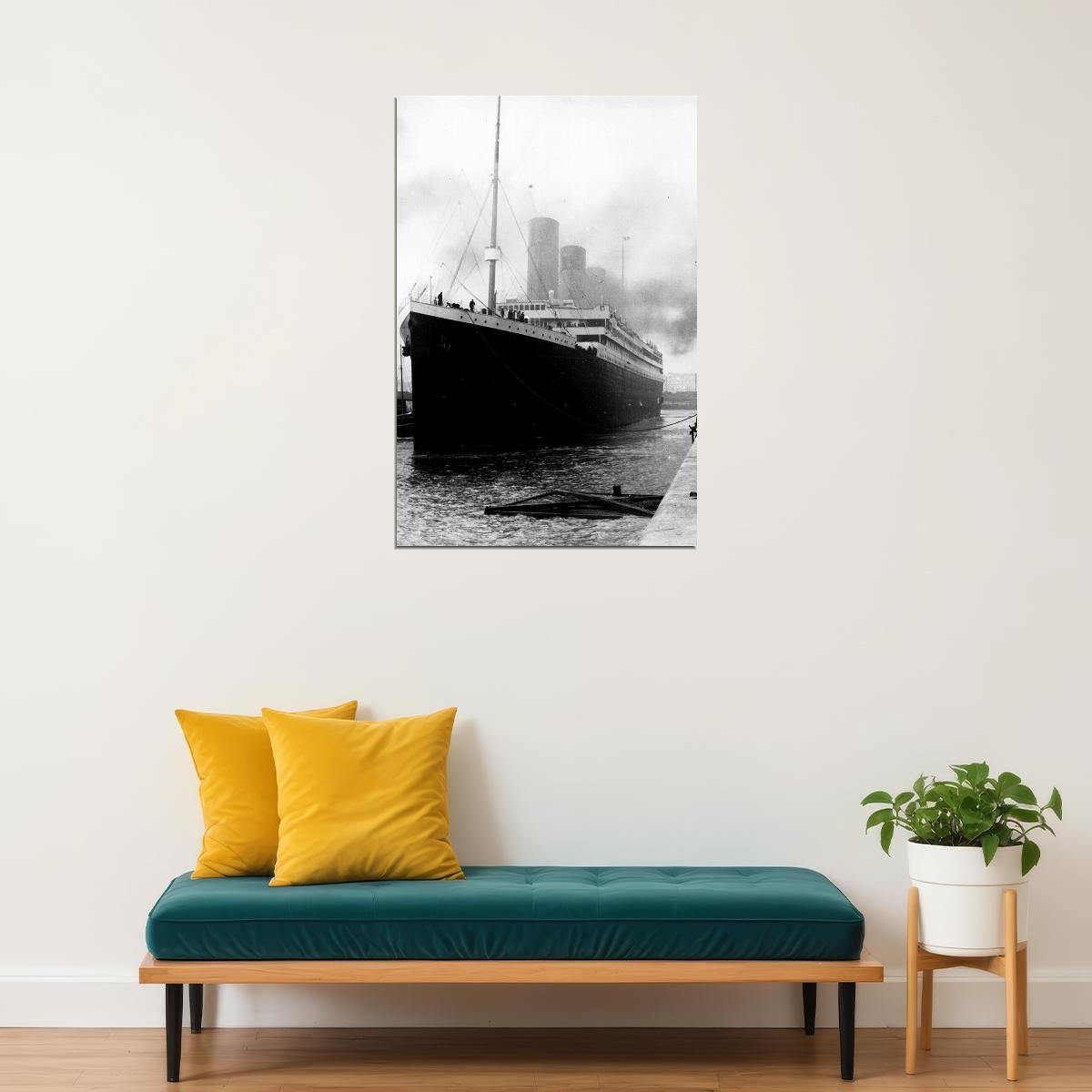 Rms Titanic Sailing From Southampton Poster Wall Art Print Home Wall Decor