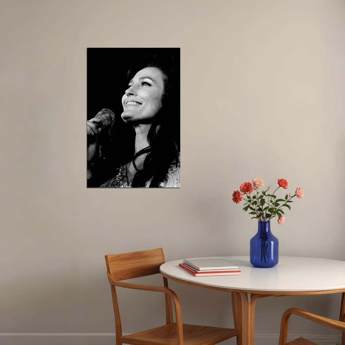 Country Singer Loretta Lynn In Concert Poster Wall Art Print Home Wall Decor - xonomax