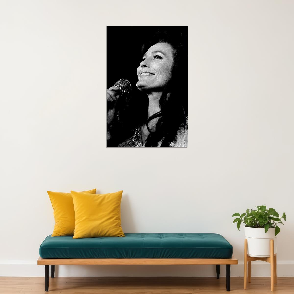 Country Singer Loretta Lynn In Concert Poster Wall Art Print Home Wall Decor - xonomax