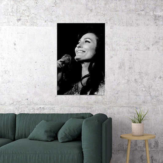 Country Singer Loretta Lynn In Concert Poster Wall Art Print Home Wall Decor - xonomax