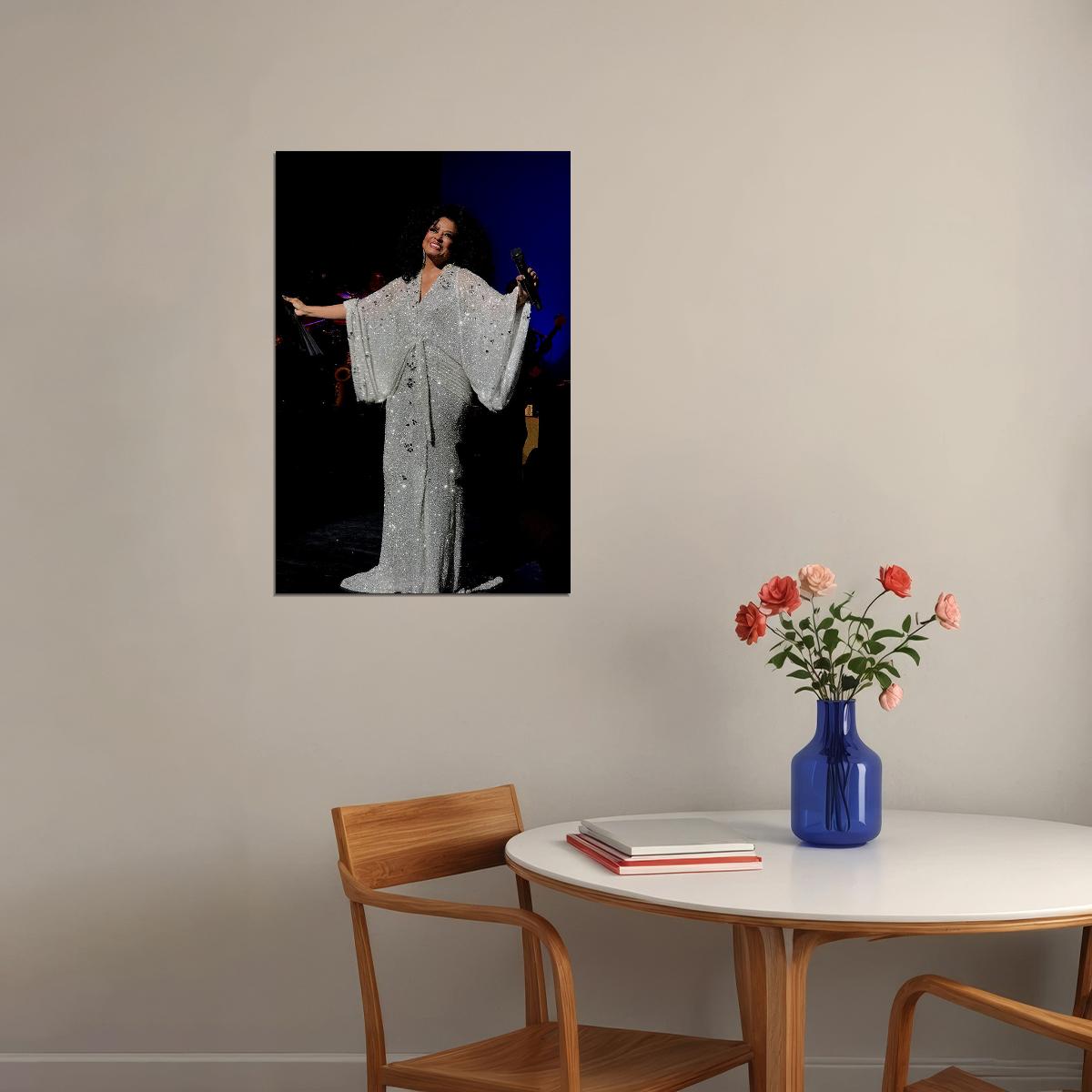 Diana Ross In Concert Singer Poster Wall Art Print Home Wall Decor - xonomax
