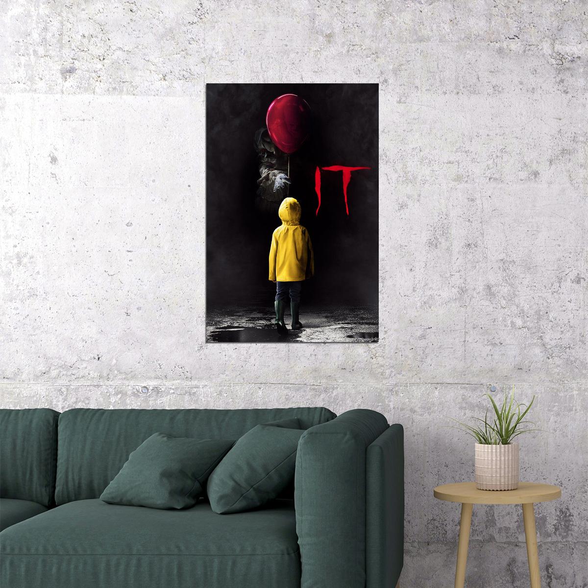 2017 It Movie Pennywise Stephen King Horror Poster Wall Art Print Home Wall Decor - xonomax